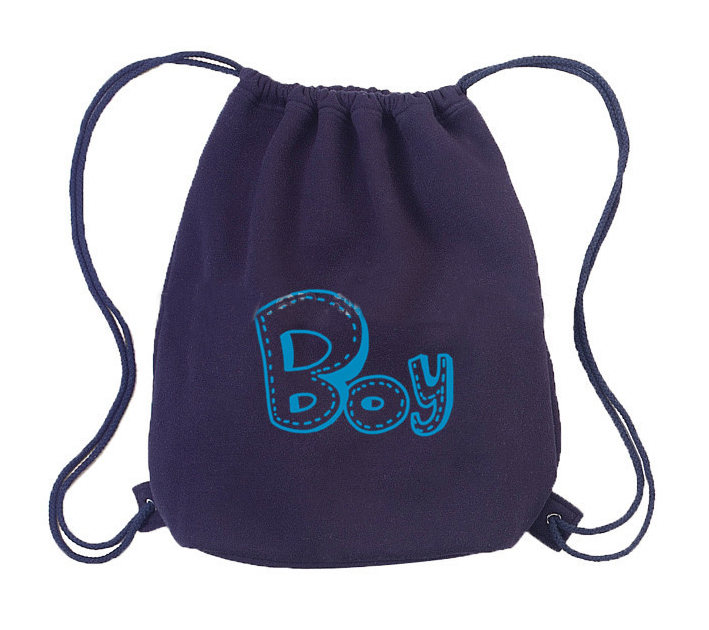 B9722 Blue drawstring backpack