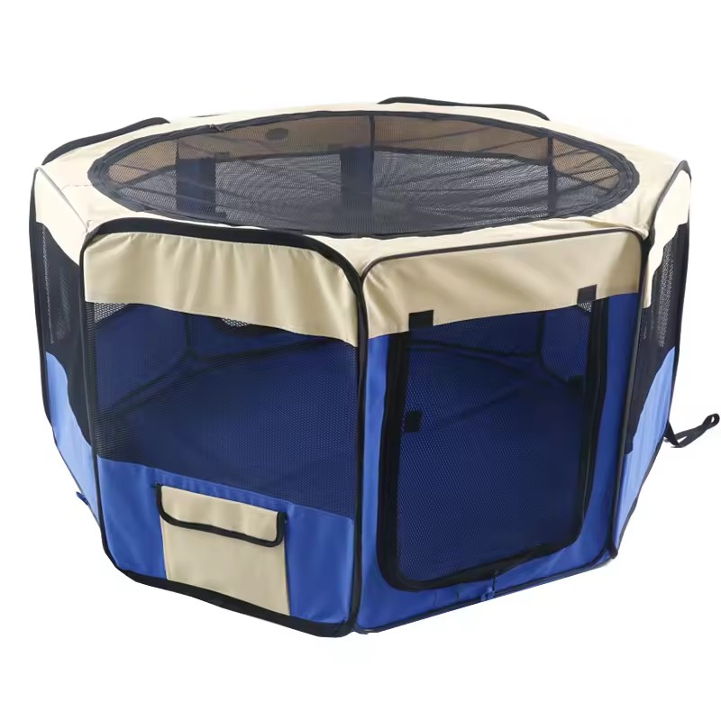 OTI-6031 RHigh Quality Customizable Multi-color Oxford Fabric Portable Bag Folding Travel Dog Pen Dog Pet Outdoor Play Kennel Pet Carrier