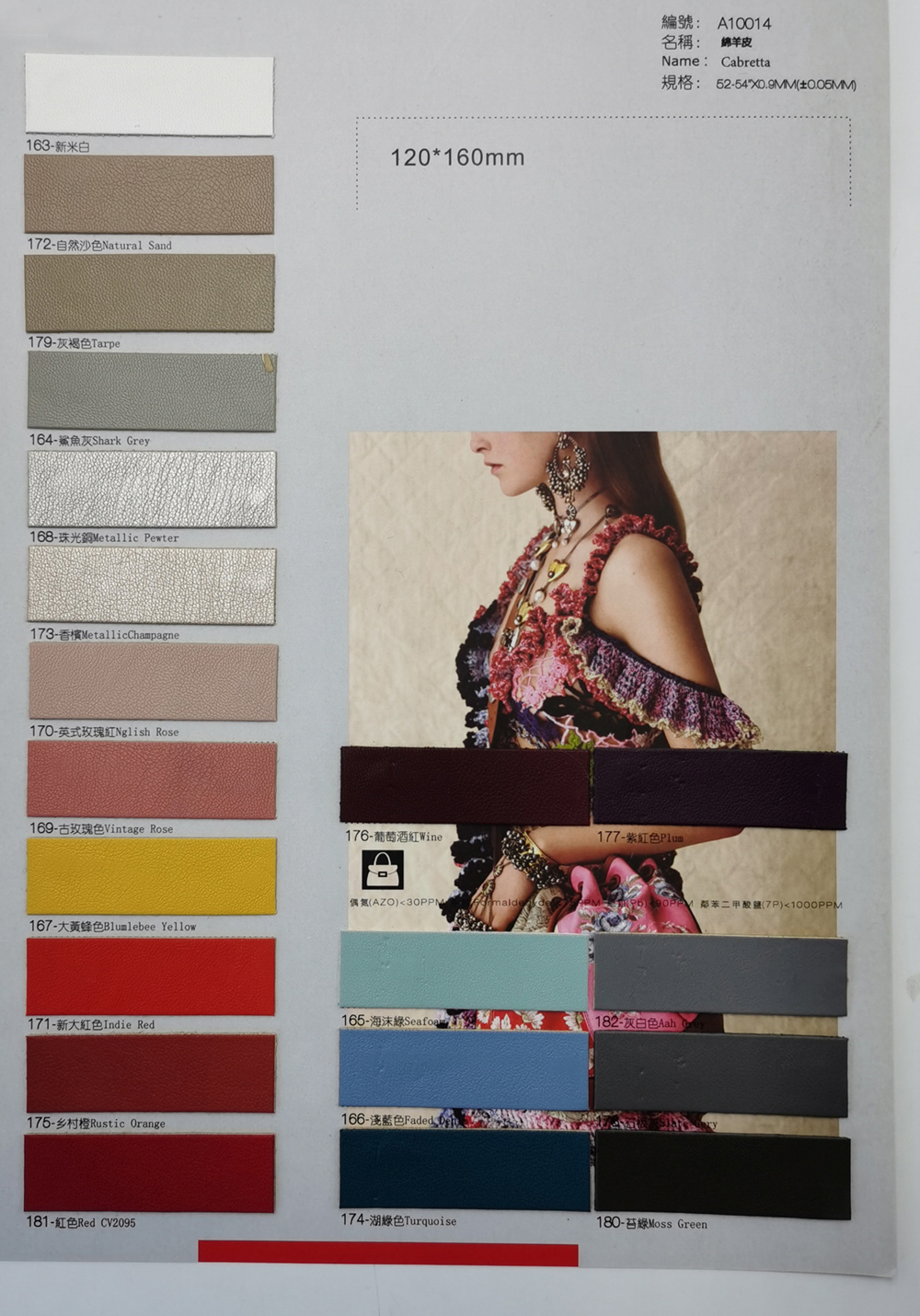 Fabric Swatches-绵羊皮